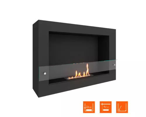 Биокамин SteelHeat WALL ONE 800 LITE черный Биокамин SteelHeat WALL ONE 800 LITE черный
