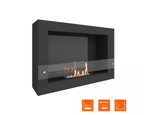 Биокамин SteelHeat WALL ONE 800 LITE черный Биокамин SteelHeat WALL ONE 800 LITE черный