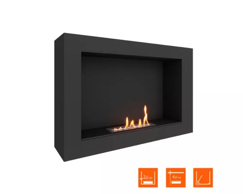 Биокамин SteelHeat WALL ONE 800 LITE черный Биокамин SteelHeat WALL ONE 800 LITE черный