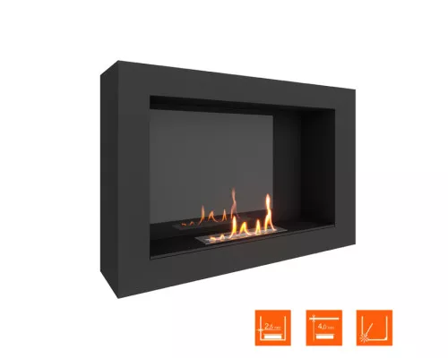 Биокамин SteelHeat WALL ONE 800 LITE черный Биокамин SteelHeat WALL ONE 800 LITE черный